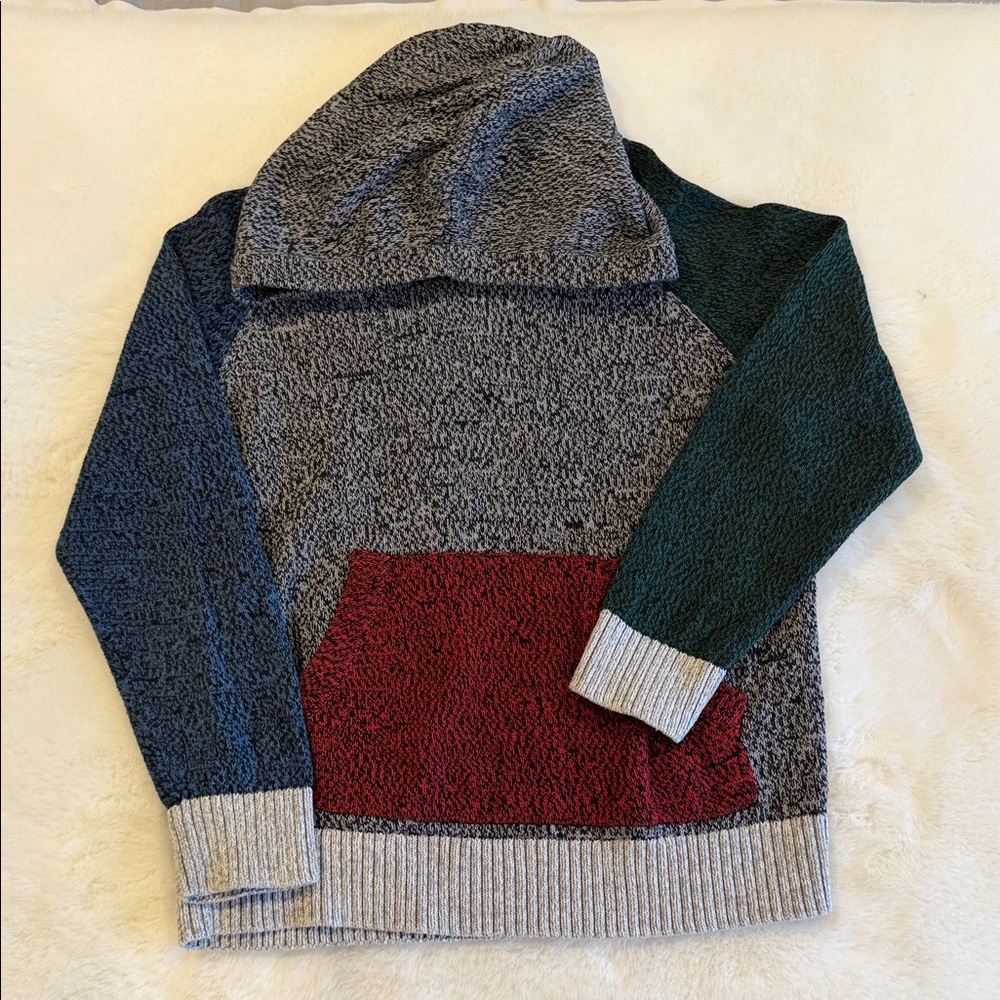 Hanna Andersson Colorblock Hooded Sweater